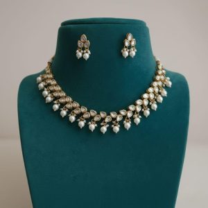 Kundan Bloom Necklace Set JS